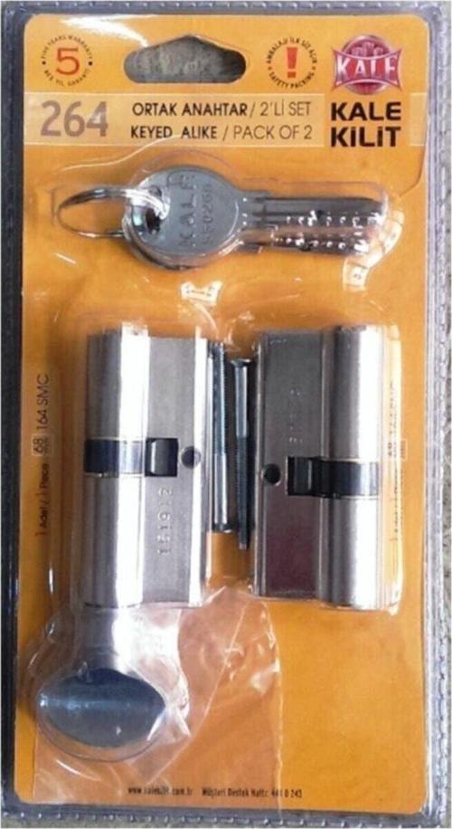 Kale 264 Snc+Smc Ikiz Set Sistem Barel Ortak Anahtar Tuzaksız 68 Mm