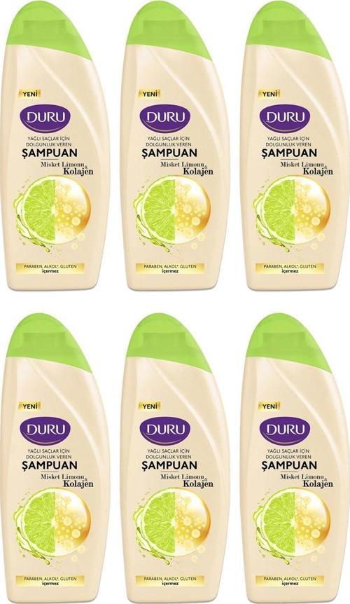 Misket Limonu&Kolajen Yağlı Saçlar için Şampuan 6x500 ml