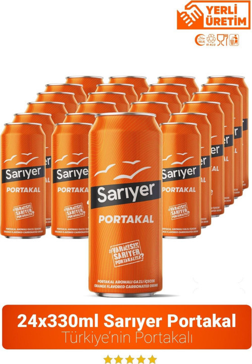 Portakal Aromalı Gazoz 330ml x 24 Adet