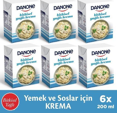 Bitkisel Yağlı Krema 200 ml x 6 Adet