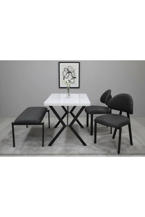 Ades Bench 2 Sandalye Mutfak Setı