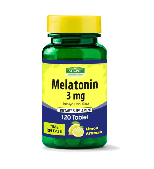 Mela-Tonin 3 Mg 120 Tablet Fast Dissolve Limon Aromalı