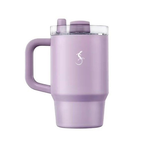 - “Big Cup” 0.8 L Lila, Paslanmaz Çelik Termos - Uzatılabilir Pipetli, Çift Cidarlı, Sızdırmaz - 270975