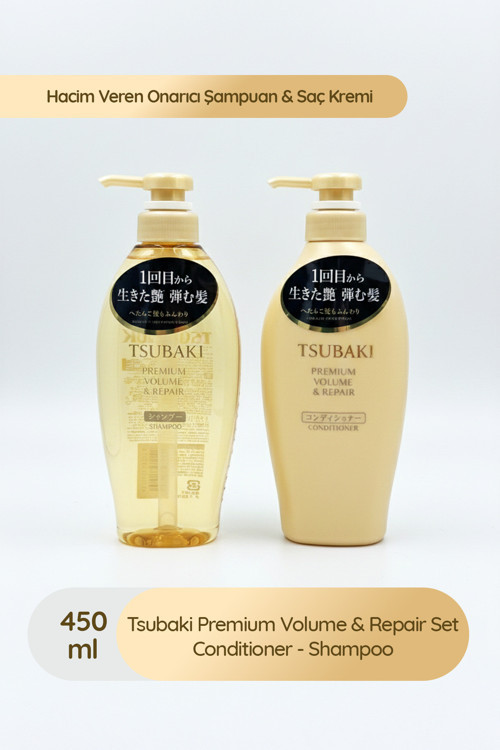Saç Bakım Seti: Hacim Veren Şampuan & Saç Bakım Kremi Seti (450 Ml + 450 Ml)