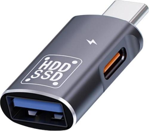 2in1 Type C To Type C ve USB Çevirici OTG Adaptör, Şarj ve Data Aktarım OTG Çeviricisi
