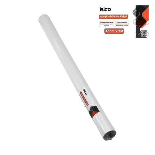 2MT X 45CM BEYAZ SADE TEZGAH ÜSTÜ FOLYO STİCKER - DUVAR KAĞIT KENDİNDEN YAPIŞKANLI - EKO DEKORASYON