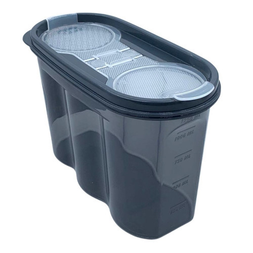 2 Kapaklı Ölçekli Erzak Saklama Kabı - 1,2 Litre - SA930 (2)