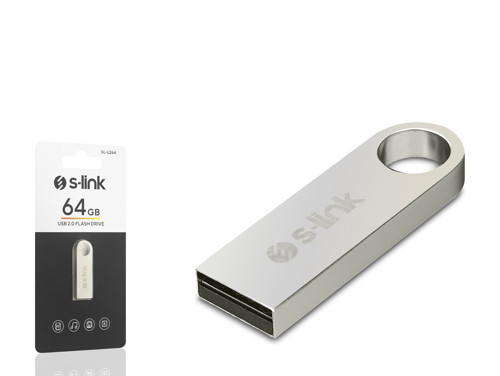 S-LINK SL-U264 USB Flash Bellek 64 GB USB 2.0 Metal Gövde