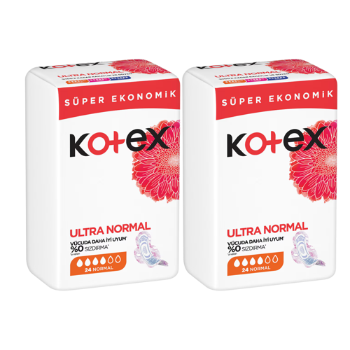 Ultra Normal Hijyenik Ped 24'lü x 2 Paket (Toplam 48 Ped) Süper Ekonomik Avantaj Paketi