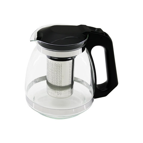 ÇELİK SÜZGEÇLİ CAM DEMLİK 1500ML (4604)