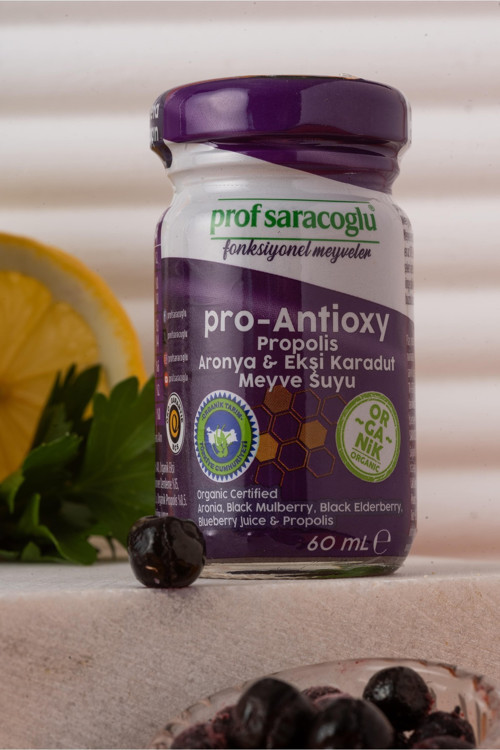 Pro Antioxy Organik Propolis & Aronya & Ekşi Karadut Shot (5 X 60 ML)