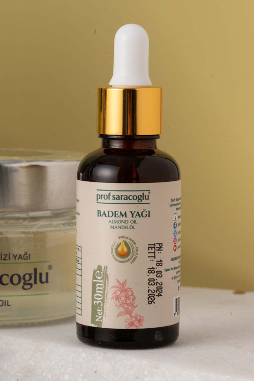 Soğuk Sıkım Badem Yağı Doğal 30 ml
