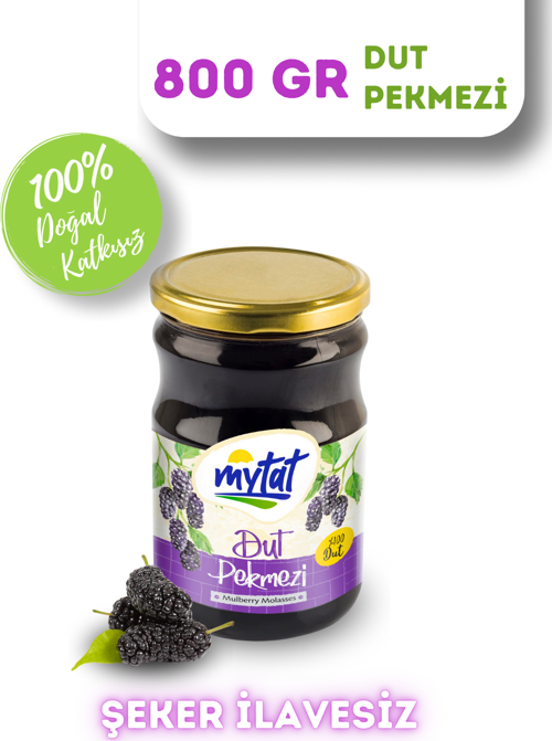 Doğal Katkısız Dut Pekmezi 800 gr (Cam Kavanoz)