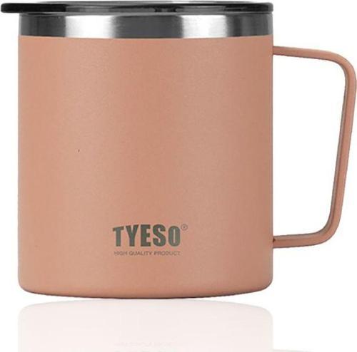 Termos Silviya Mug Vaku Mlu Paslanmaz Çift Duvarlı Termal Kapaklı 400 Ml Pembe