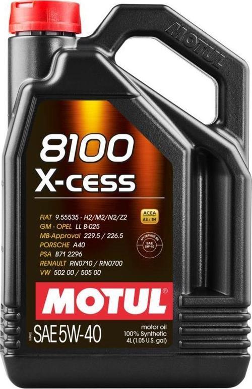 8100 X-Cess 5W-40 Tam Sentetik Motor Yağı 4 L