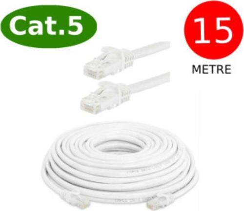 Cat5 Network Internet Ethernet Bilgisayar Kablosu Rj45 - Rj45 15 Metre Patch Kablo -