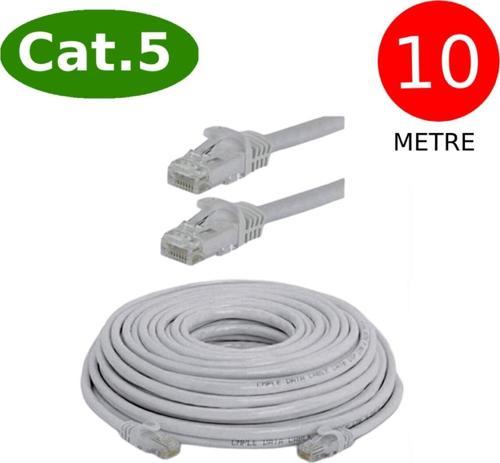 Cat5 Network Uyumlu  Ethernet Internet Kablosu Rj45 - Rj45 10 Metre Patch Kablo