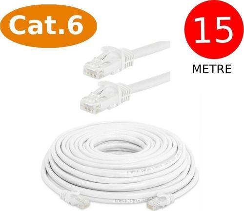 Cat6 Network Internet Ethernet Bilgisayar Kablosu Rj45 - Rj45 15 Metre Patch Kablo