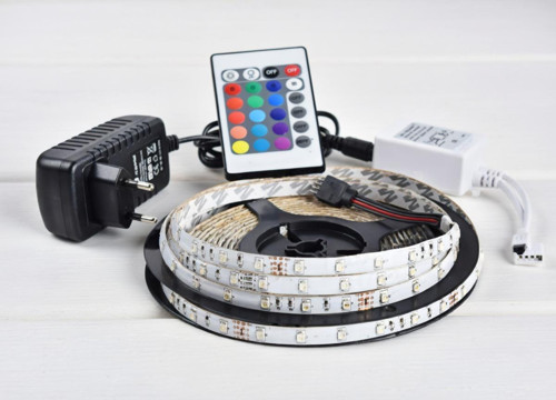 kumandali rgb led yapıştırmalı kumandalı çok renklı işık seti