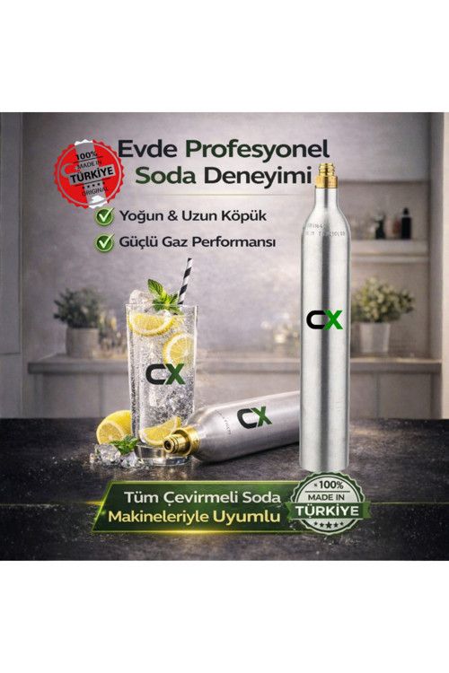 Soda Kartuşu-Tüpü 0,6 Ml 450 Gr-Özel Kutusunda