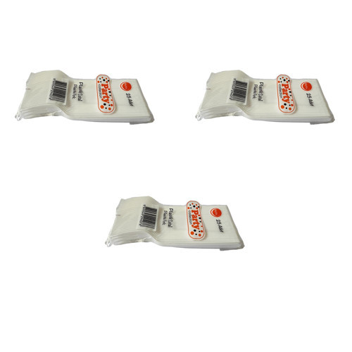 Plastik Çatal Beyaz Renkli Parti Piknik Davet Doğum Günü Çatalı - 18 Cm. - 25 Adetlik 3 Paket