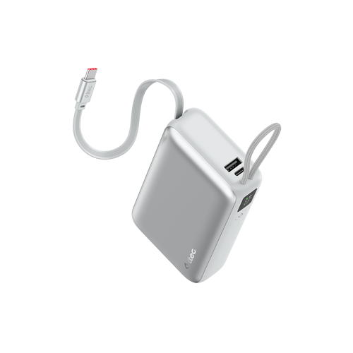 ReCharger Pro LCD 20.000mAh PD 45W USB-C Makaralı Kablolu Taşınabilir Hızlı Şarj Aleti / Powerbank