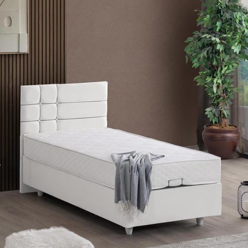 Almada Tek Kişilik Baza Başlık Letto Yatak Seti
