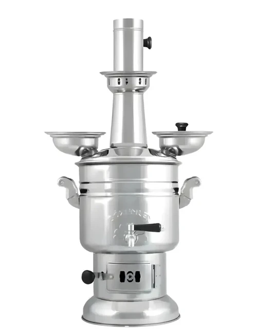 6 LİTRE ODUNLU SEMAVER KROM