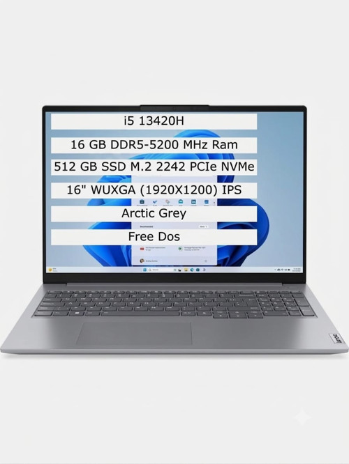 ThinkBook 16 G9 IRL 21US000GTX i5-13420H 16GB 512GB SSD 16 WUXGA 1920x1200 FreeDos