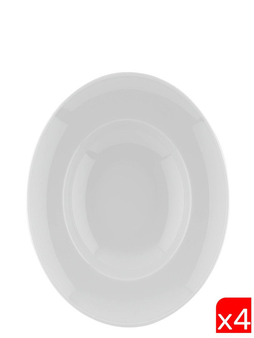 Bone Risus Makarna Tabağı Krem 27,5cm BNRS27SPT00 4 lü