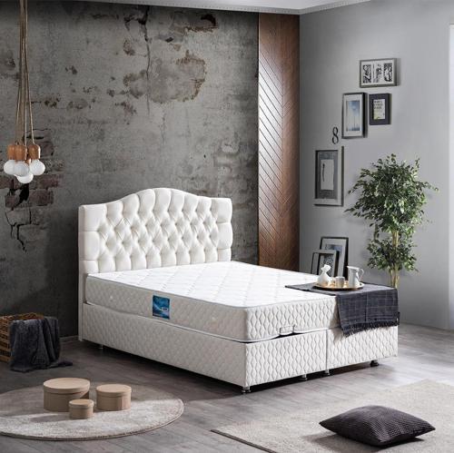 Zümrüt Çift Kişilik Baza Başlık Orthosoft Yatak Seti