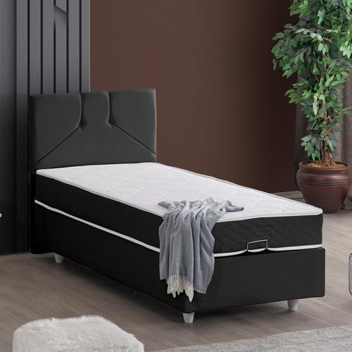 Wick Tek Kişilik Baza Başlık Letto Yatak Seti
