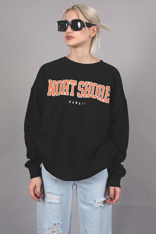 Mad Girls Siyah Sweatshirt Mg767