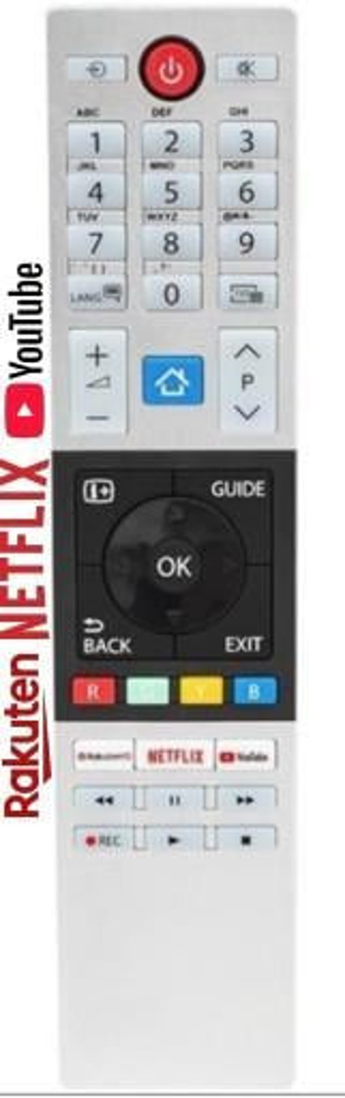 CT-8528 Netflix-Youtube-Rakuten Tv Tuşlu Lcd-Led Tv Kumanda
