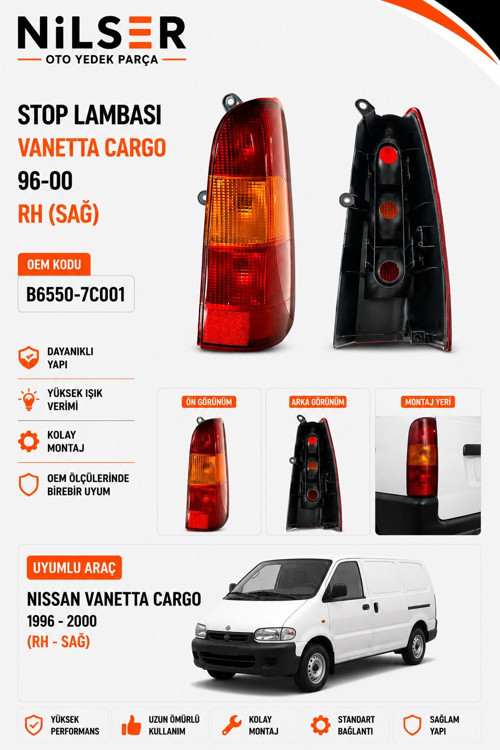 Nissan Vanetta Cargo Stop Sağ 1996-2000