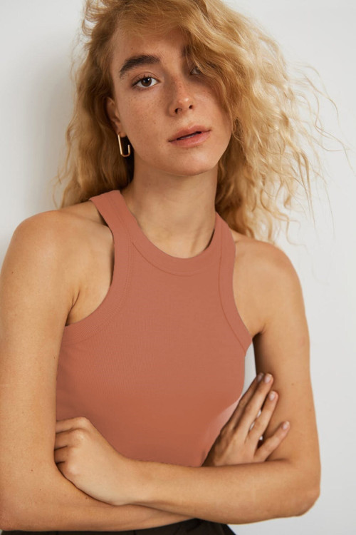 Kadın Gül Kurusu Bodysuit Sh065