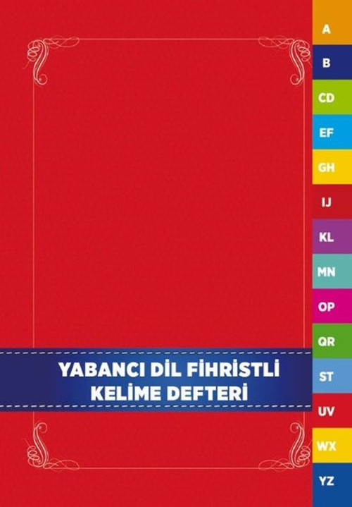 Yabancı Dil Fihristli Kelime Defteri