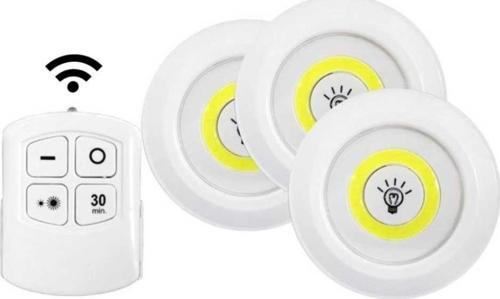 Kablosuz Uzaktan Kumandalı 3 lü Led Lamba Seti