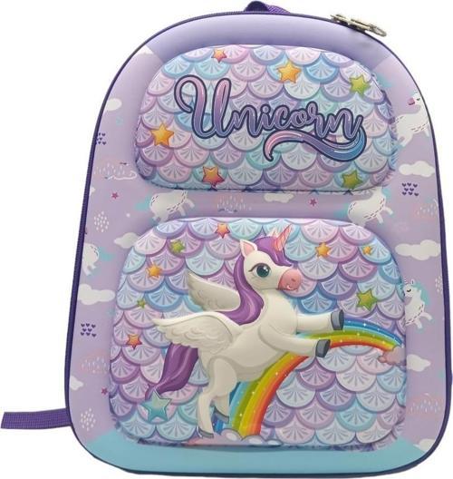 Unick Color Unicorn Kabartmalı Orta Boy Sırt Çantası