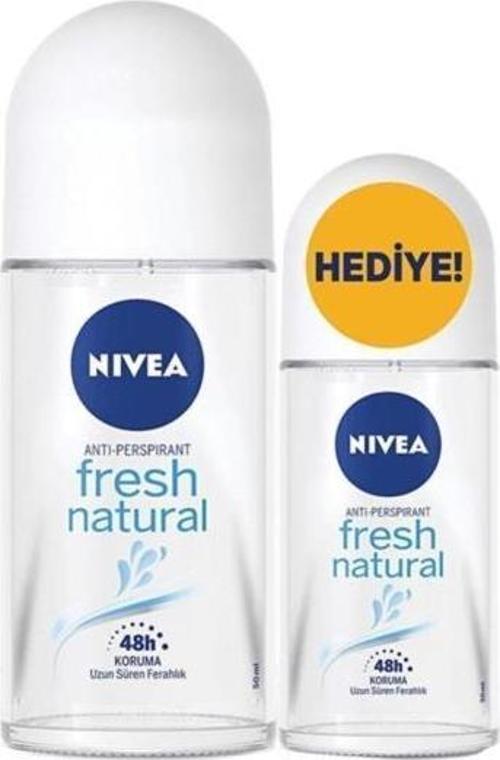 Fresh Natural Roll-On 50+25 ml 2li Paket Kadın Roll-On Deodorant