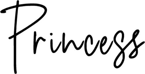 Princess Sticker Duvar Dekor Sticker 40 x 20 cm