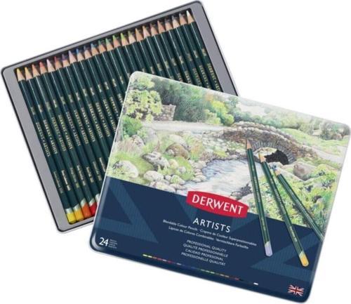 Artists Pencils Kuruboya Kalemi 24`lü Teneke Kutu