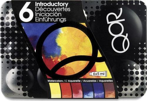 Qor Metal Kutu Tüp Suluboya Seti 5ml 6 Renk