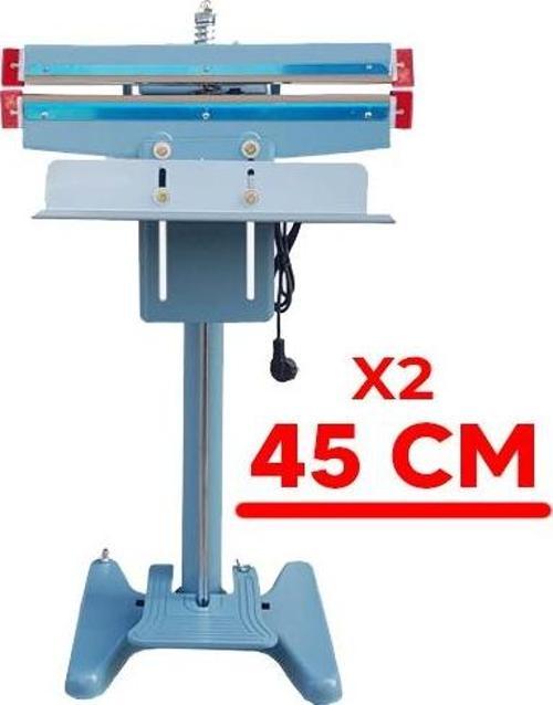 Pfs-450x2 Pedallı Ayak Basmalı 45 Cm Poşet Ağzı Kapama Yapıştırma Makinesi