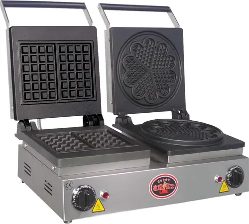Çiftli Kare-Papatya Waffle Makinesi