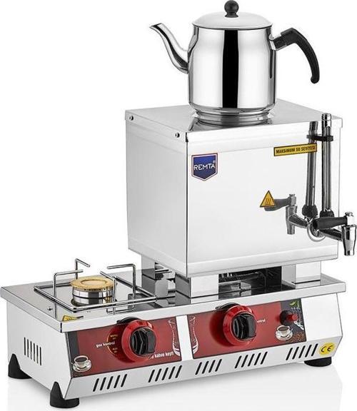 13 Litre Doğalgazlı15 Model Tek Demlikli Kahveci Takımlı Çay Kazanı