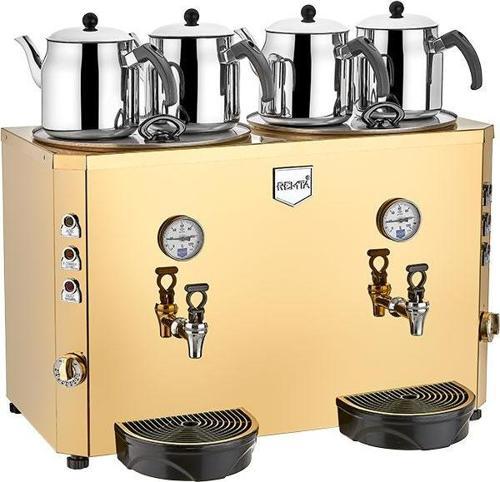 46 Lt Elektrikli 4 Demlikli Gold Jumbo Çay Makinesi