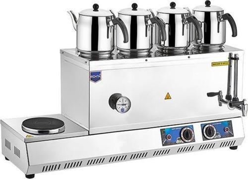 58 L Elektrikli 4 Demlikli 85 Model Ocaklı Çay Ocağı