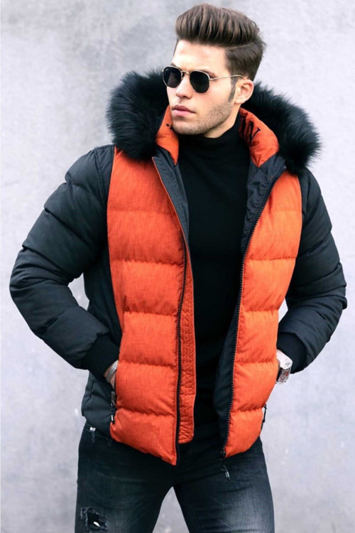 Erkek Kiremit Şişme Mont 9451