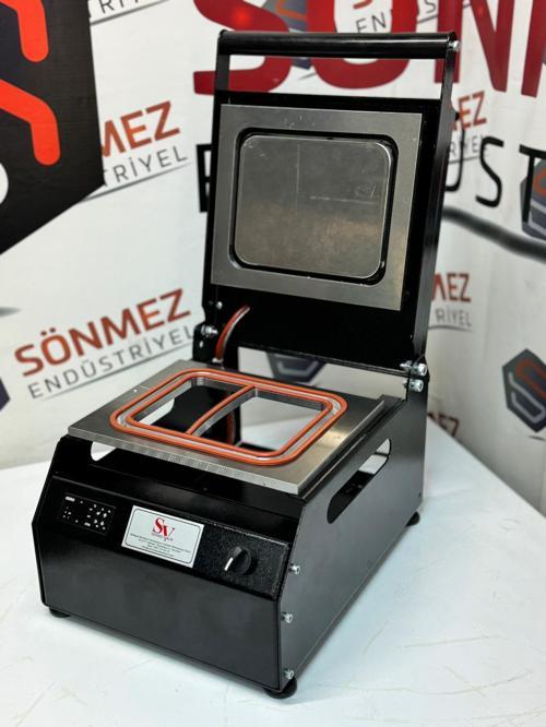 Manuel Kase Kapatma 2 Gözlu Tabak Kapatma Makinesi Black
